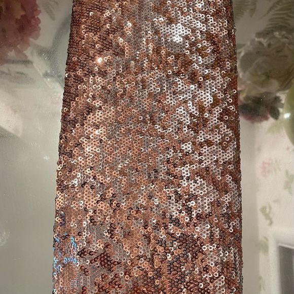 - Big Buddha Pink Sequined Envelope Clutch - 5 x11.25 pink sequined clutch - Picture 7 of 7